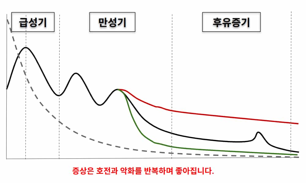 경과와 치료기간
